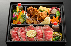 冬のお肉弁当